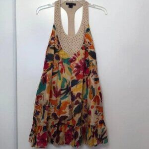 French Connection, Floral Print Racerback Beach Dress, Size 4, EUC!